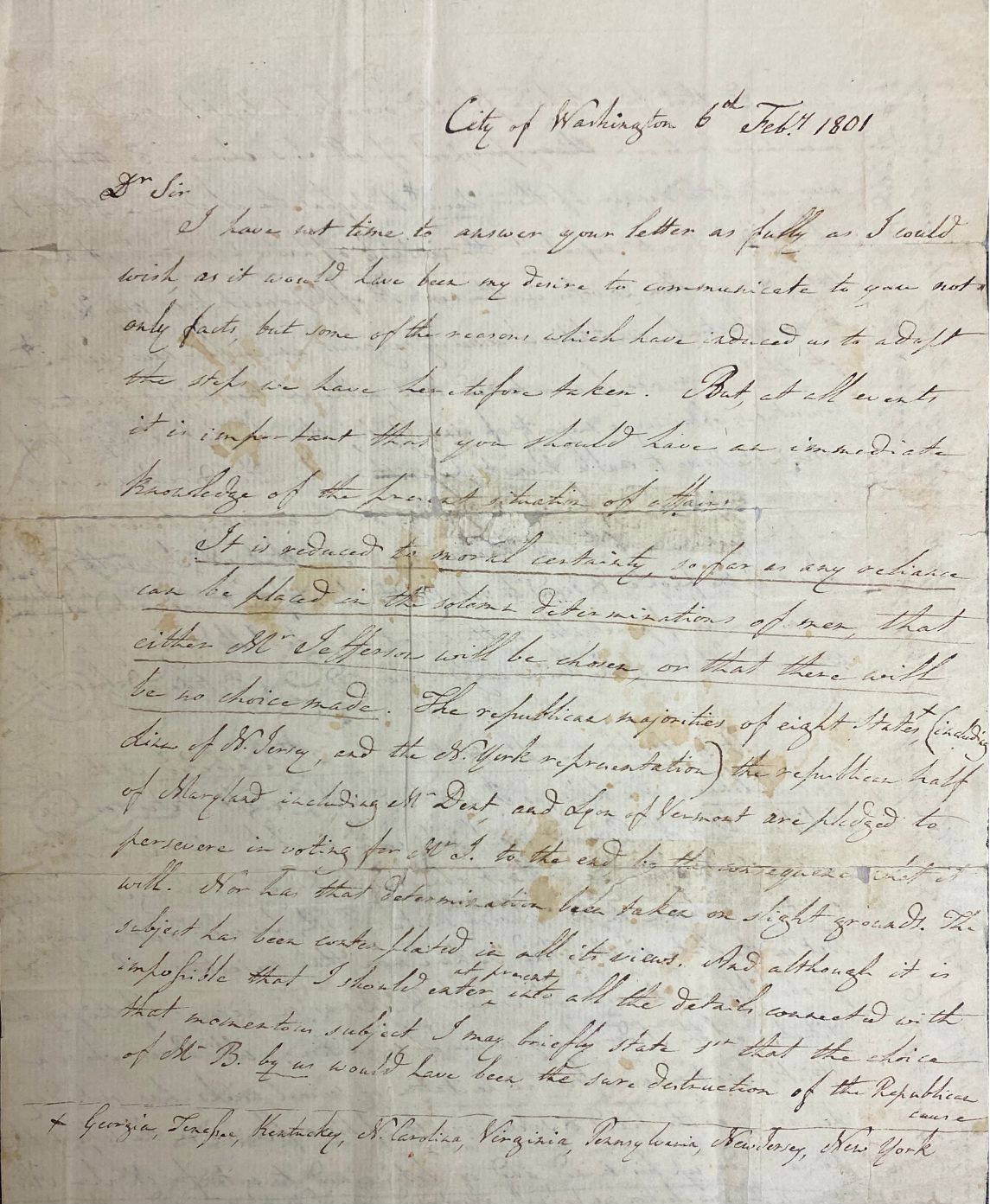 Alexander hamilton's letter to john online adams